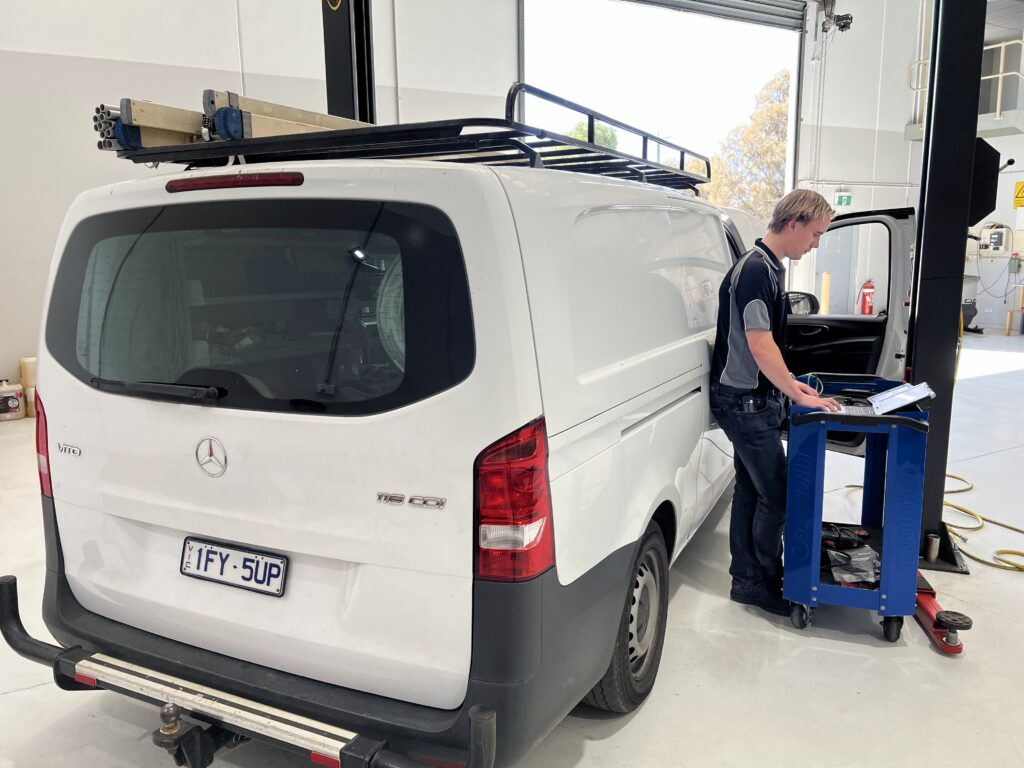 mercedes van limp mode repair in workshop