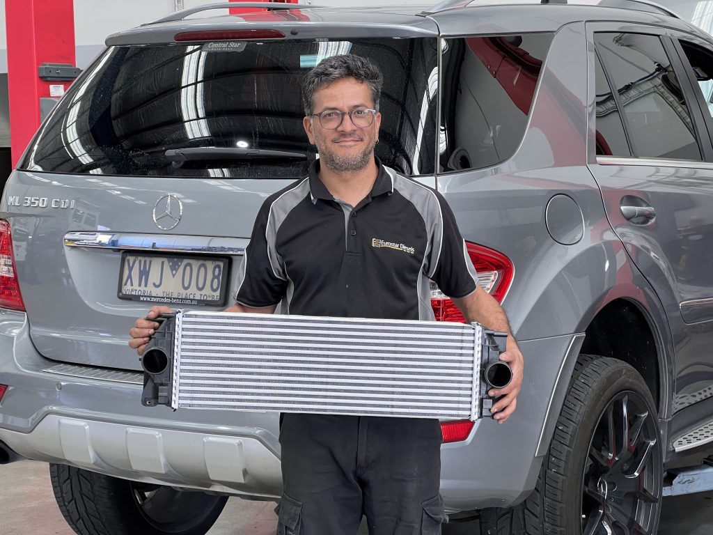faulty intercooler causing limp mode on mercedes diesel ML suv