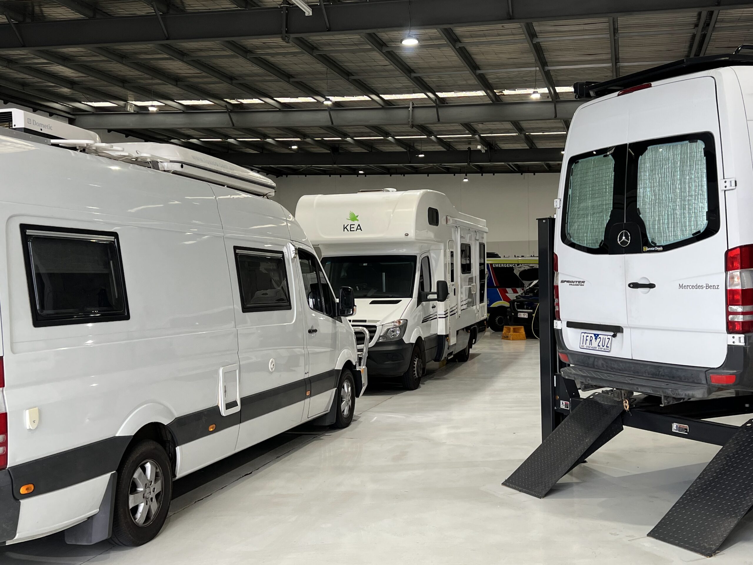 mercedes sprinter service and repairs in progress at eurostar diesels