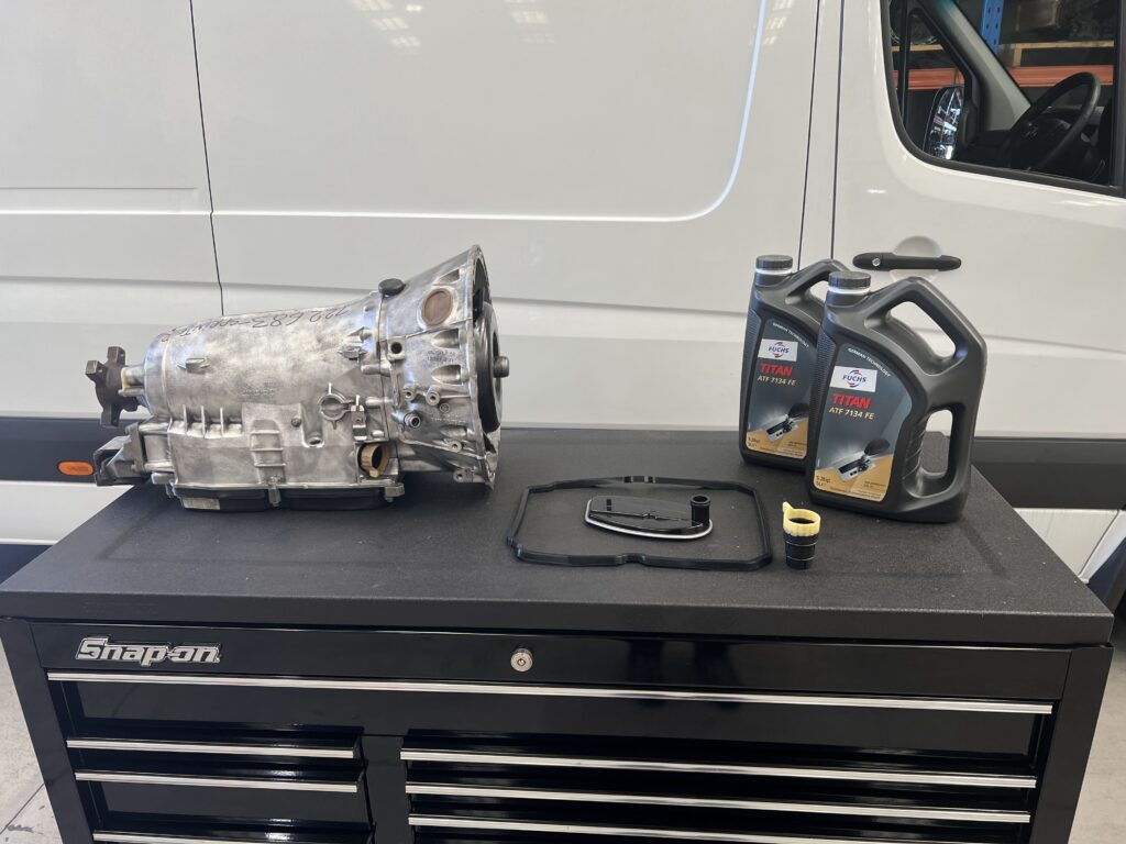 Automatic transmission service components for a mercedes